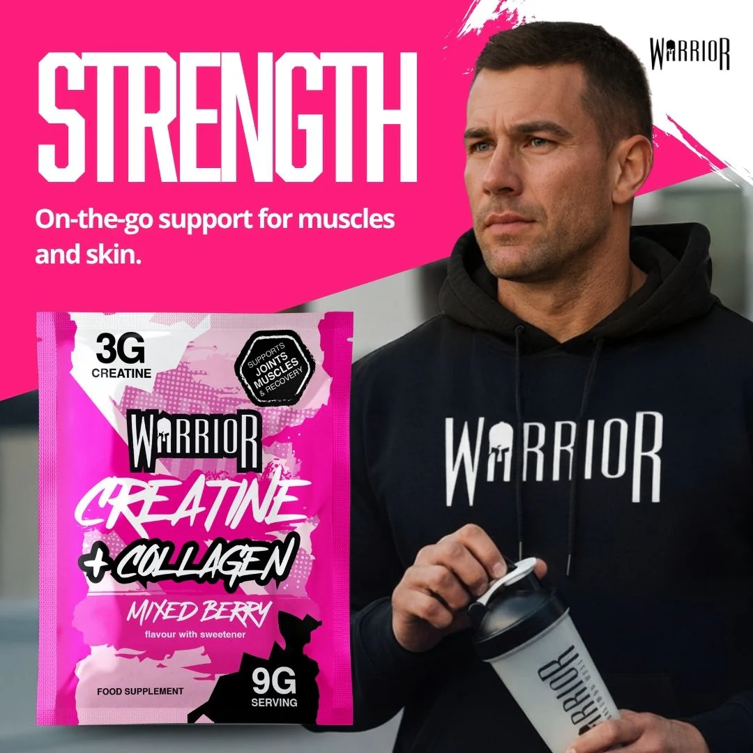 Warrior Creatine Plus Collagen – 15 Sachet Pack (30 Servings) - Image 3