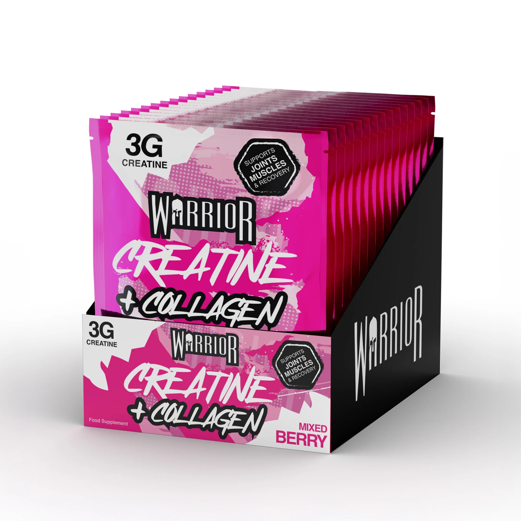 Warrior Creatine Plus Collagen – 15 Sachet Pack (30 Servings) - Image 8