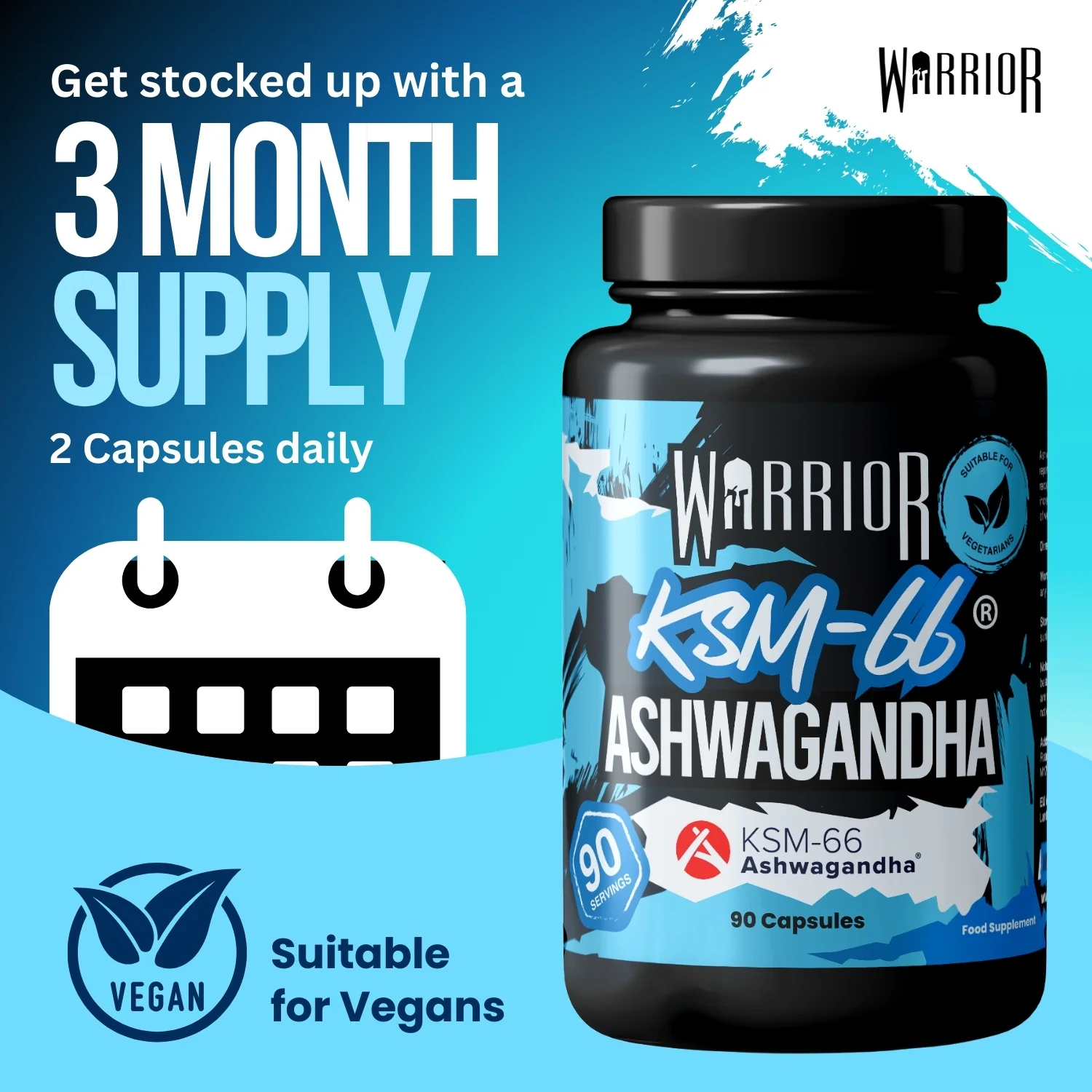 Warrior Ashwagandha 300mg – Stress Relief, Testosterone & Recovery Support | 90 Capsules (UK Made) - Image 5