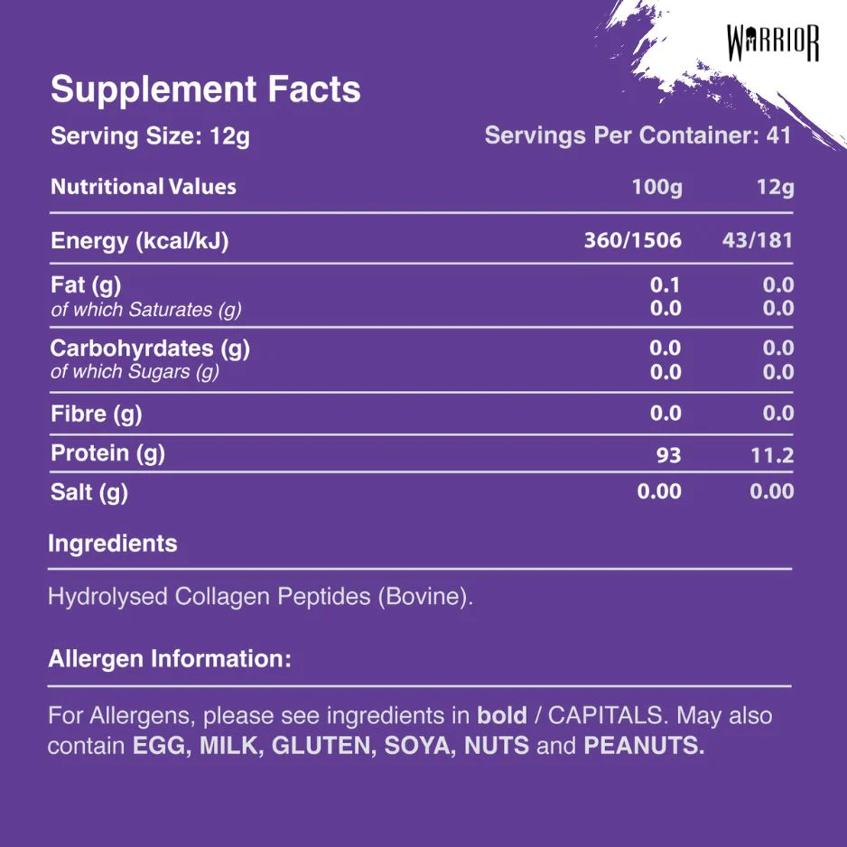 Warrior Collagen Powder - 500g (41 Servings) - Image 6