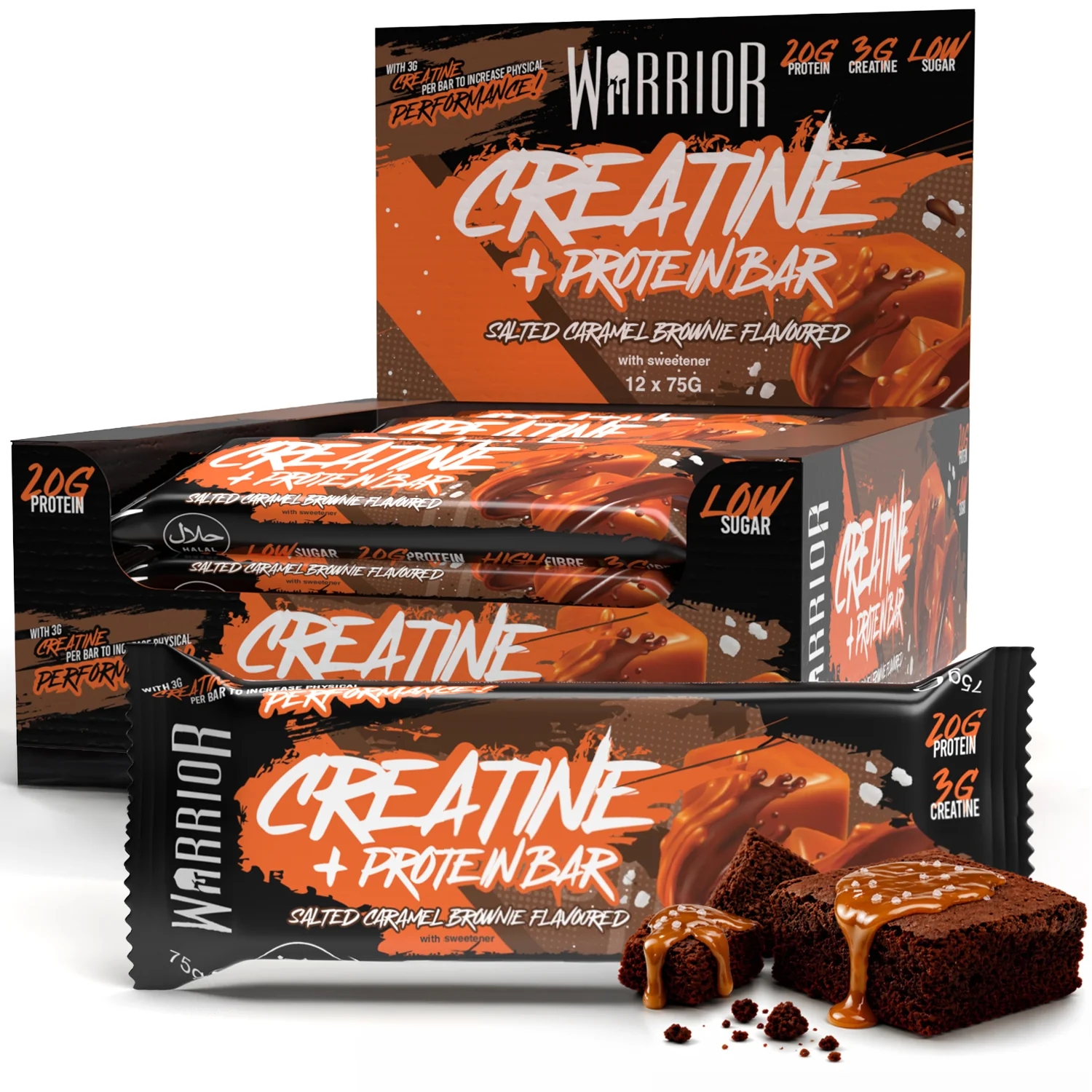 Warrior Creatine Protein Bars - 12 Bars - Strength + Muscle + Recovery - Image 4