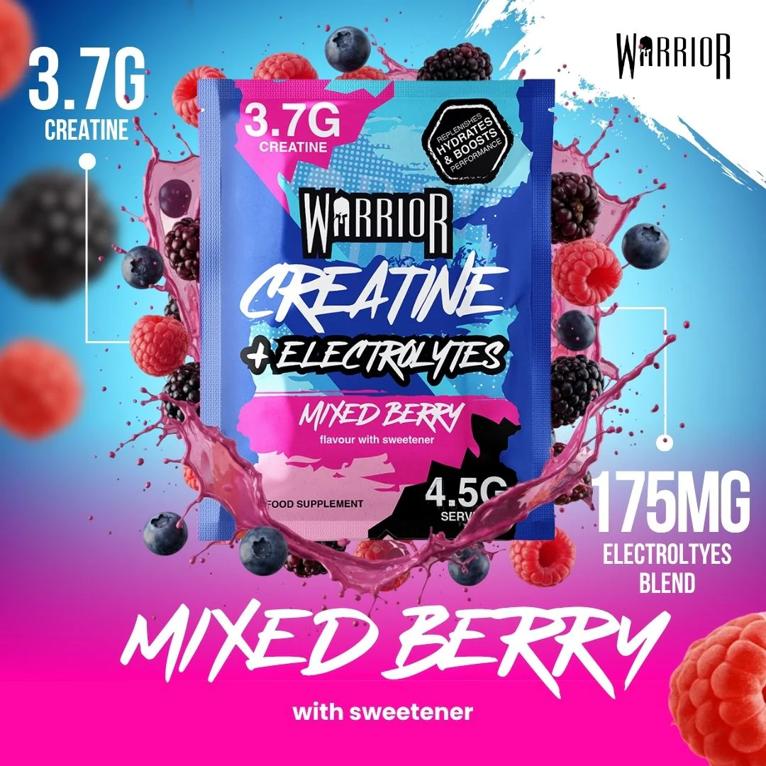 Warrior Creatine Plus Electrolytes – 15 Sachet Pack (30 Servings) - Image 4