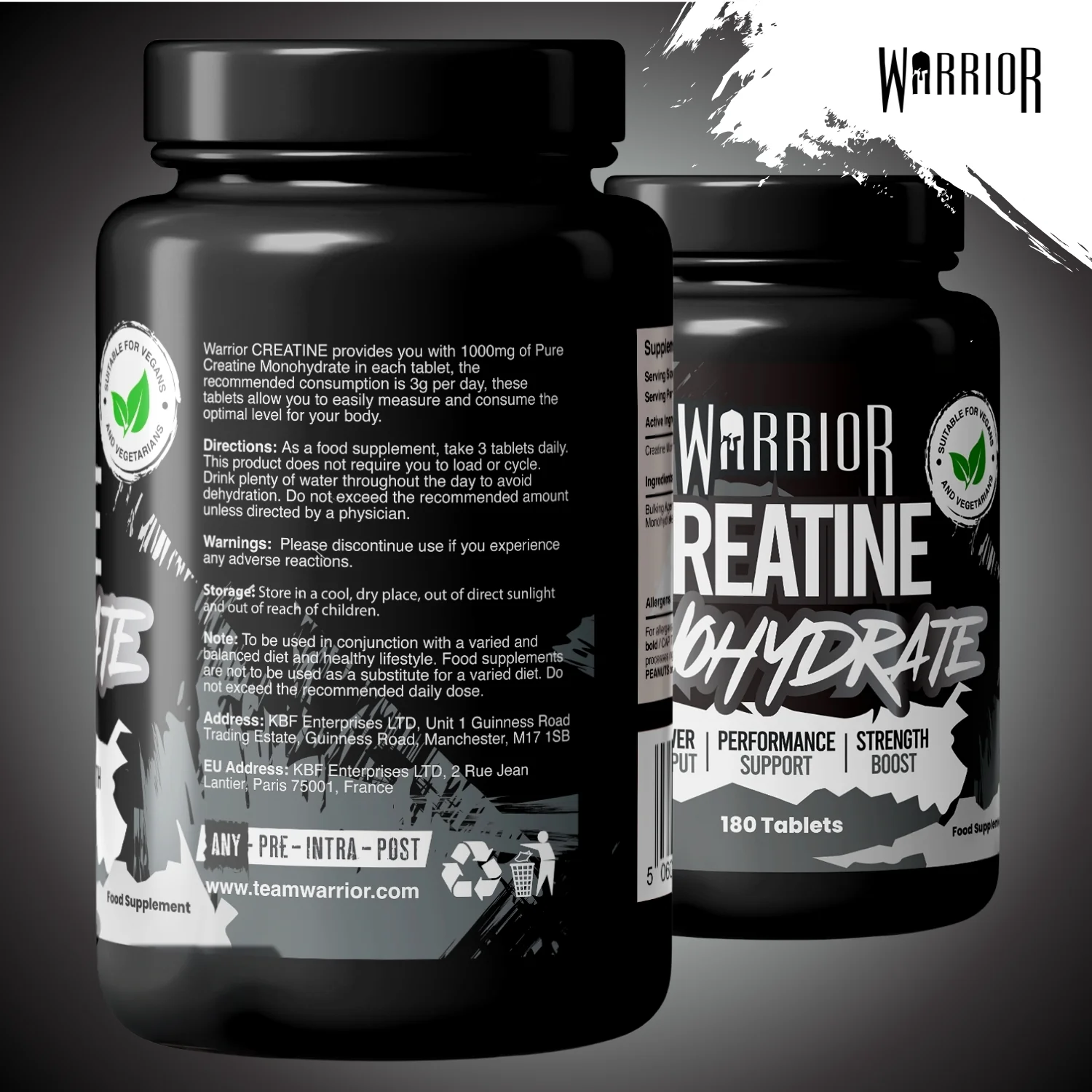 Warrior Creatine Monohydrate Tablets | 60 Tablets | 180 Tablets - Image 12