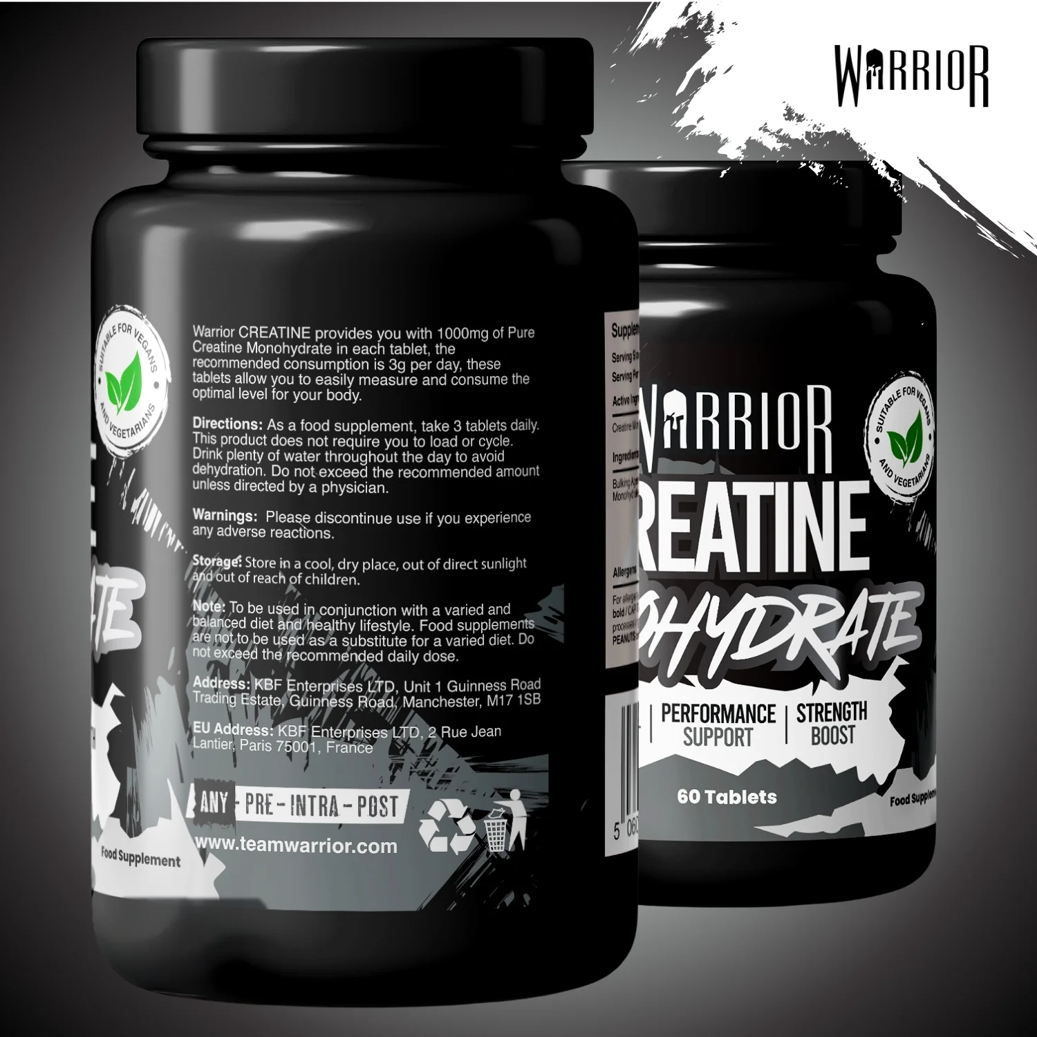 Warrior Creatine Monohydrate Tablets | 60 Tablets | 180 Tablets - Image 13