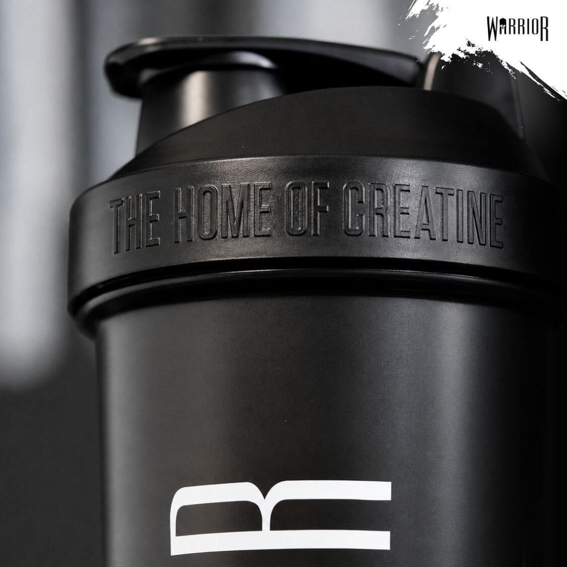 Warrior Home of Creatine Shaker – 600ml Black | Premium Leak-Proof Protein Shaker Bottle - Image 7
