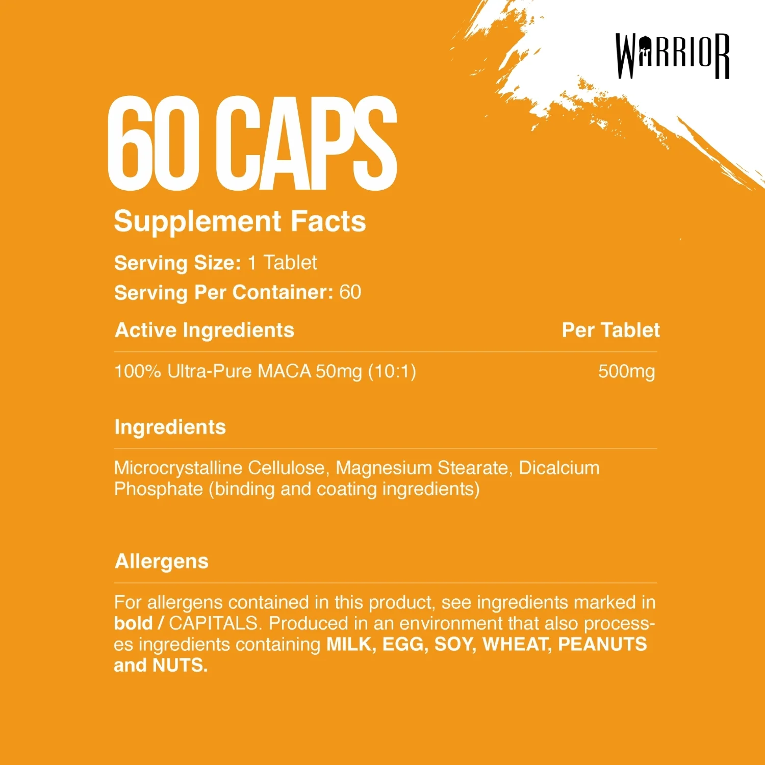 Warrior Maca – 500mg Capsules (60 Caps) | Natural Vitality, Hormone Balance & Performance Support - Image 7