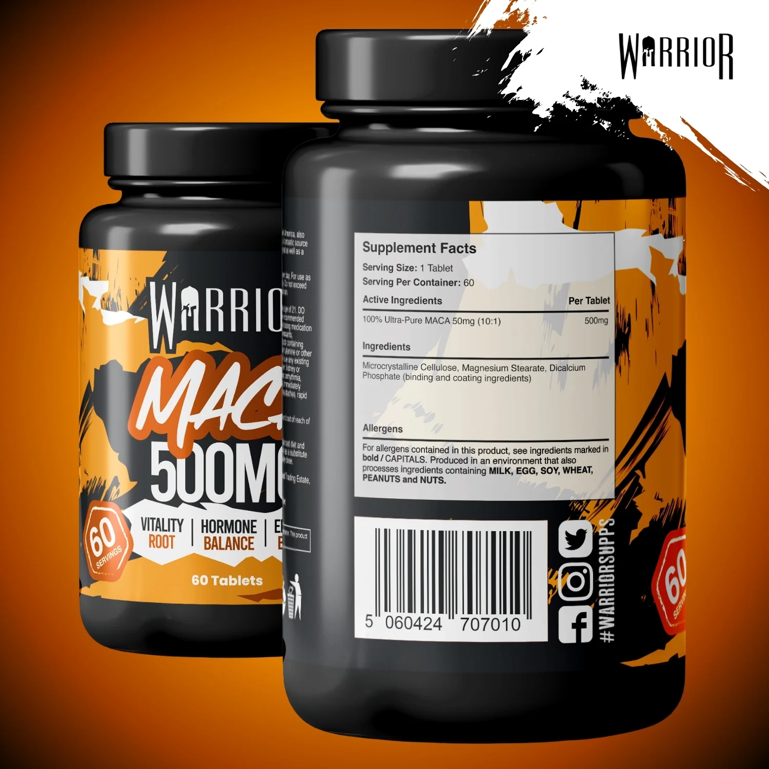 Warrior Maca – 500mg Capsules (60 Caps) | Natural Vitality, Hormone Balance & Performance Support - Image 8
