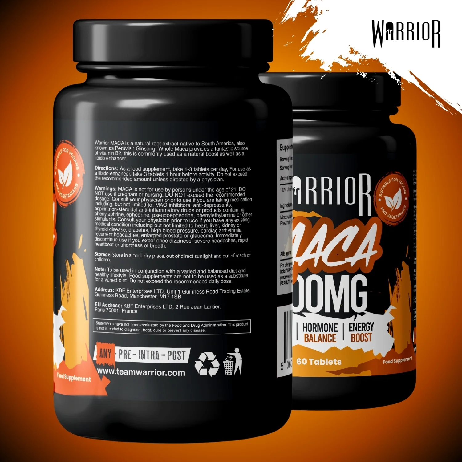 Warrior Maca – 500mg Capsules (60 Caps) | Natural Vitality, Hormone Balance & Performance Support - Image 9