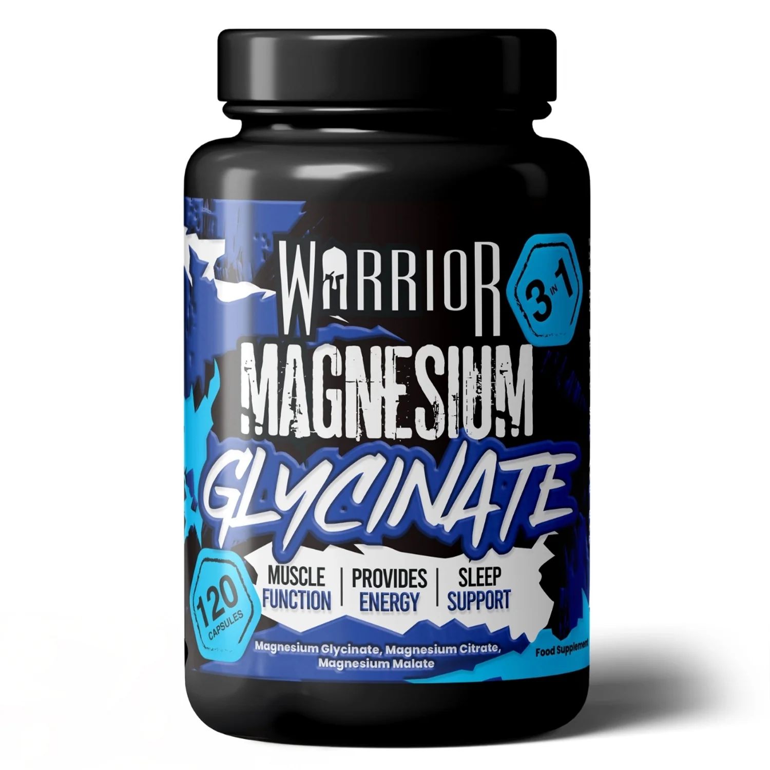 Warrior Magnesium Glycinate 3-in-1 Capsules - Image 10