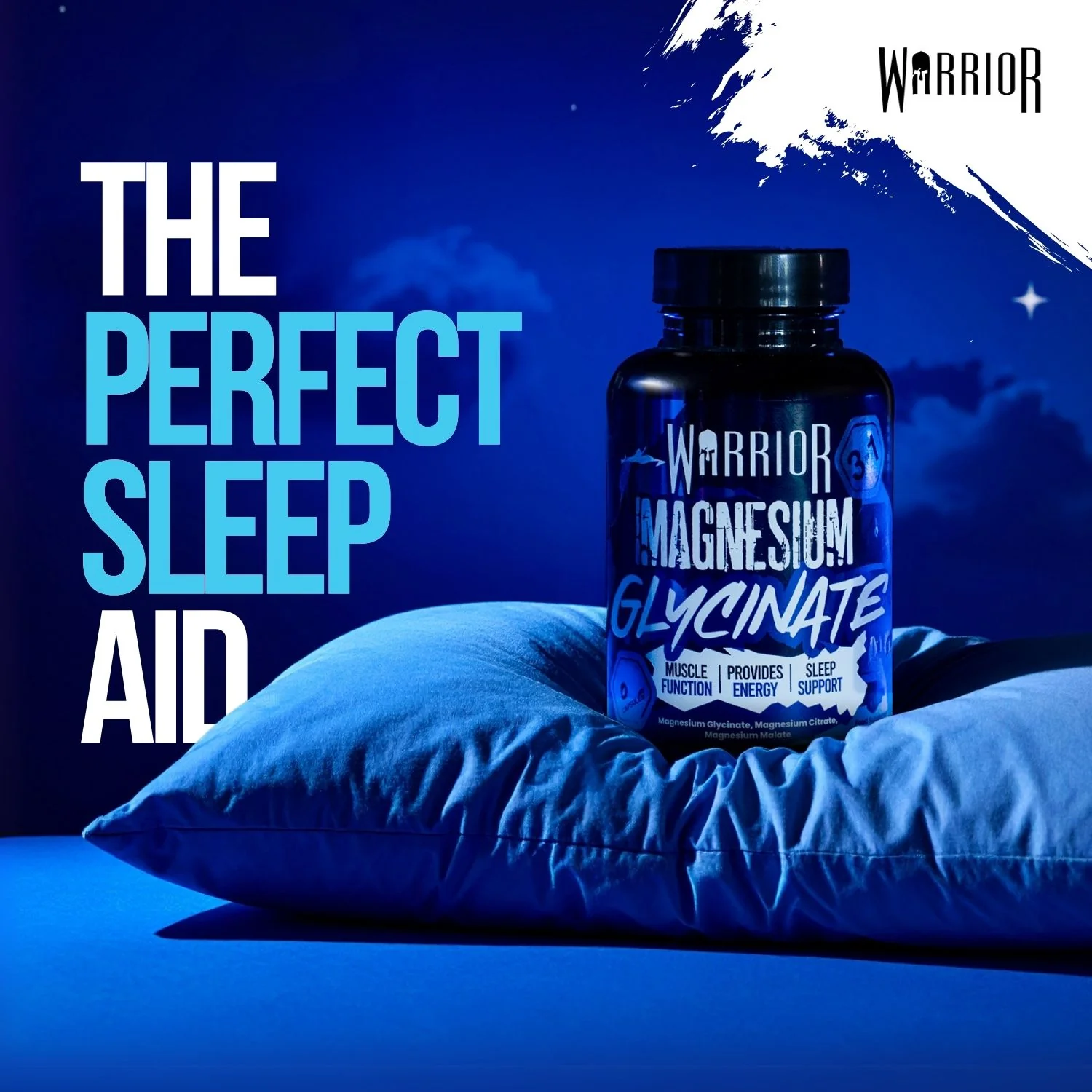 Warrior Magnesium Glycinate 3-in-1 Capsules - Image 5