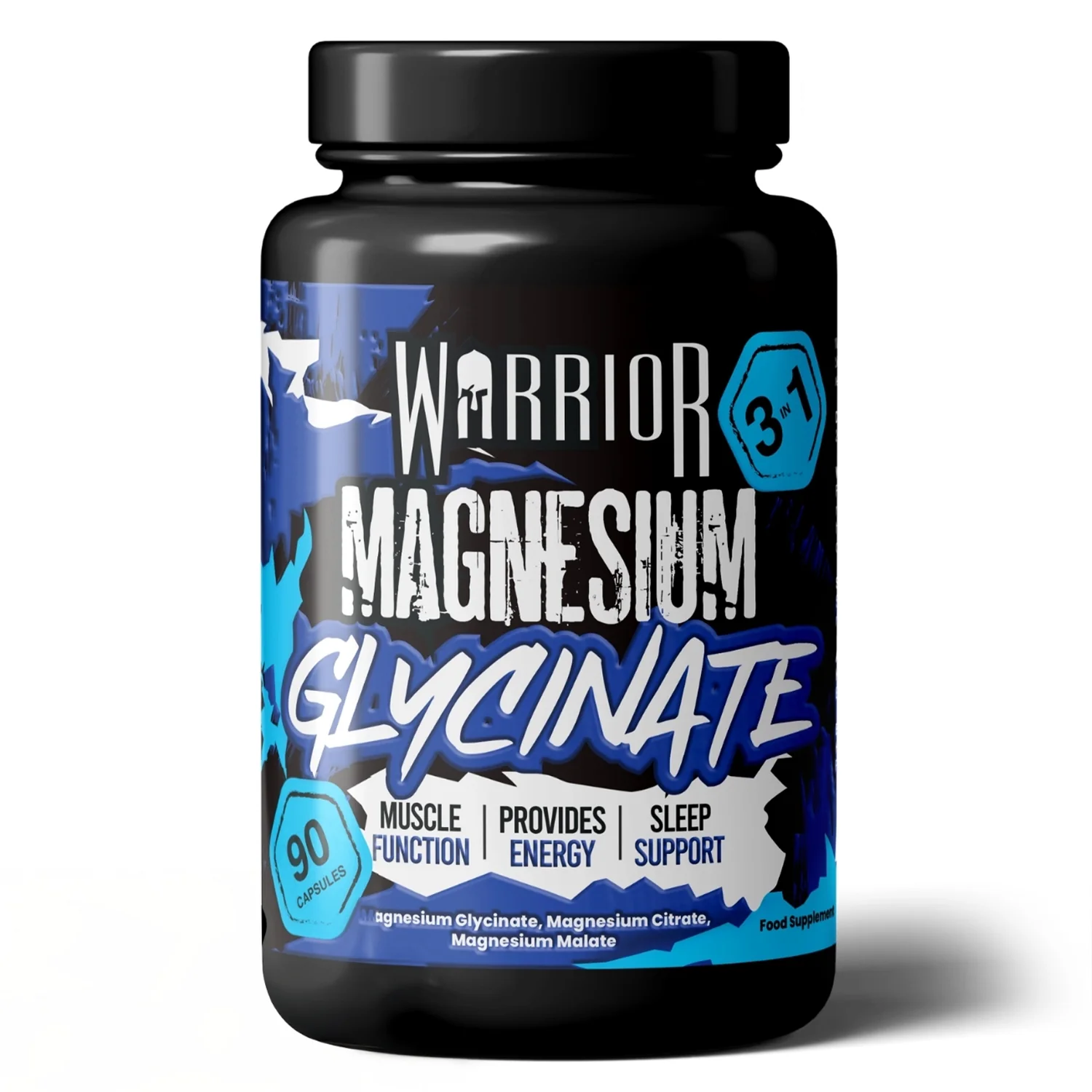 Warrior Magnesium Glycinate 3-in-1 Capsules - Image 9