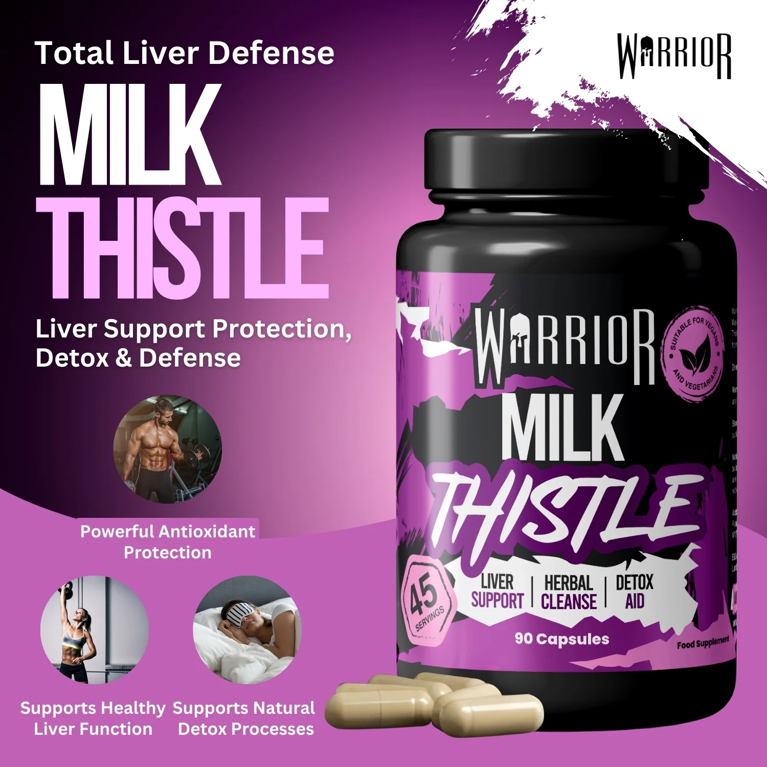 Warrior Milk Thistle - 90 caps - Image 2