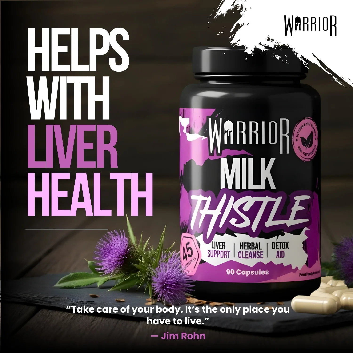 Warrior Milk Thistle - 90 caps - Image 5