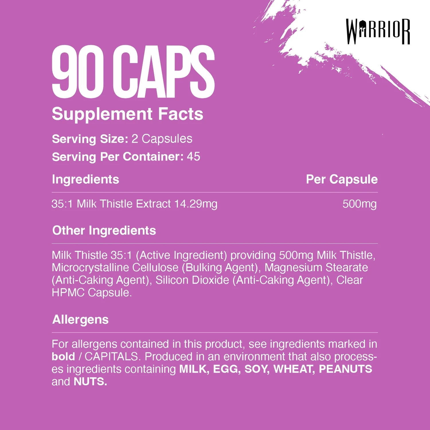 Warrior Milk Thistle - 90 caps - Image 7