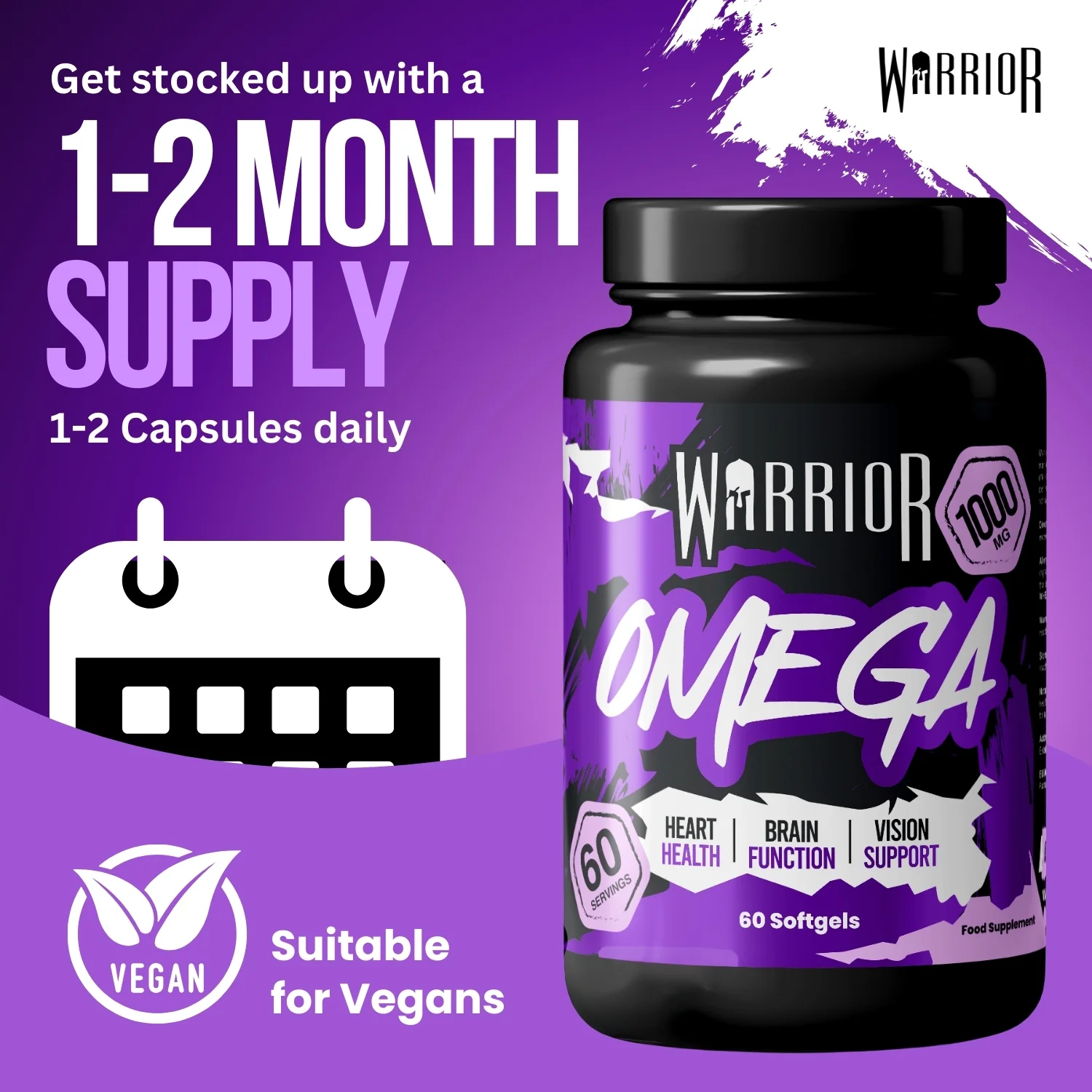 Warrior Omega (1000mg) - 60 Softgels (2 Month Supply) - Image 4