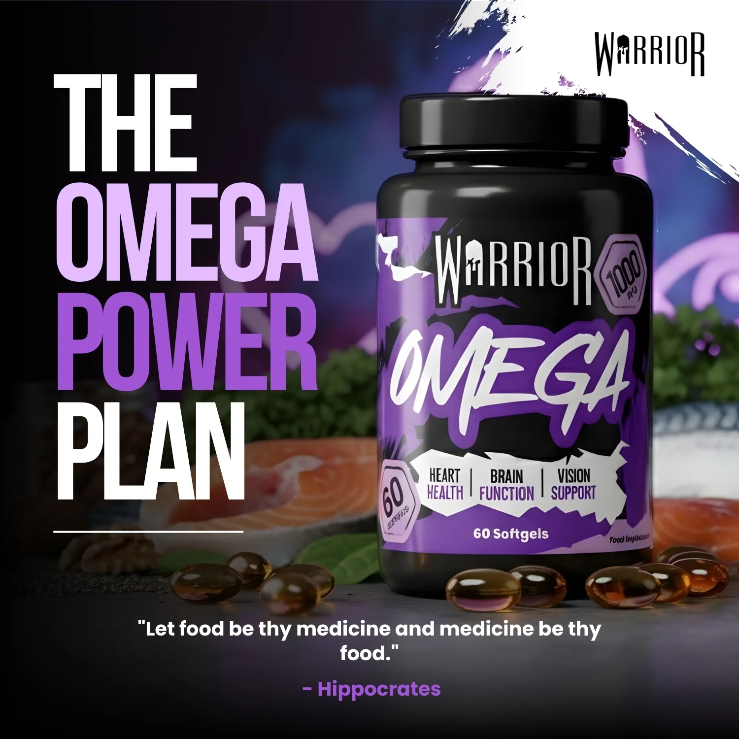 Warrior Omega (1000mg) - 60 Softgels (2 Month Supply) - Image 5