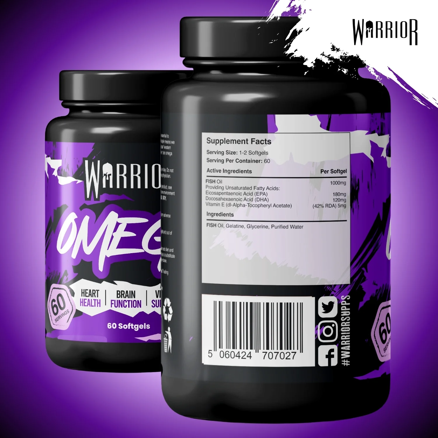 Warrior Omega (1000mg) - 60 Softgels (2 Month Supply) - Image 8