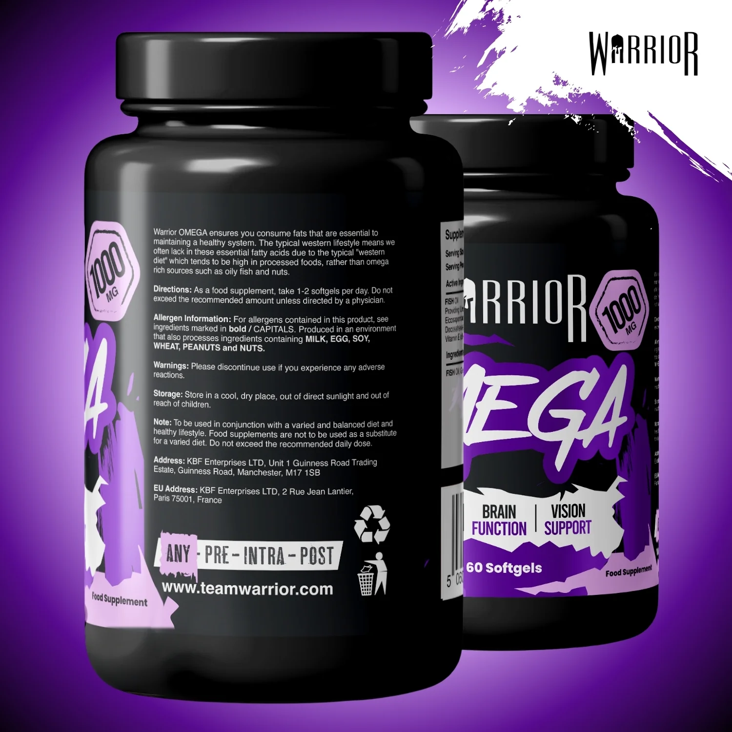 Warrior Omega (1000mg) - 60 Softgels (2 Month Supply) - Image 9