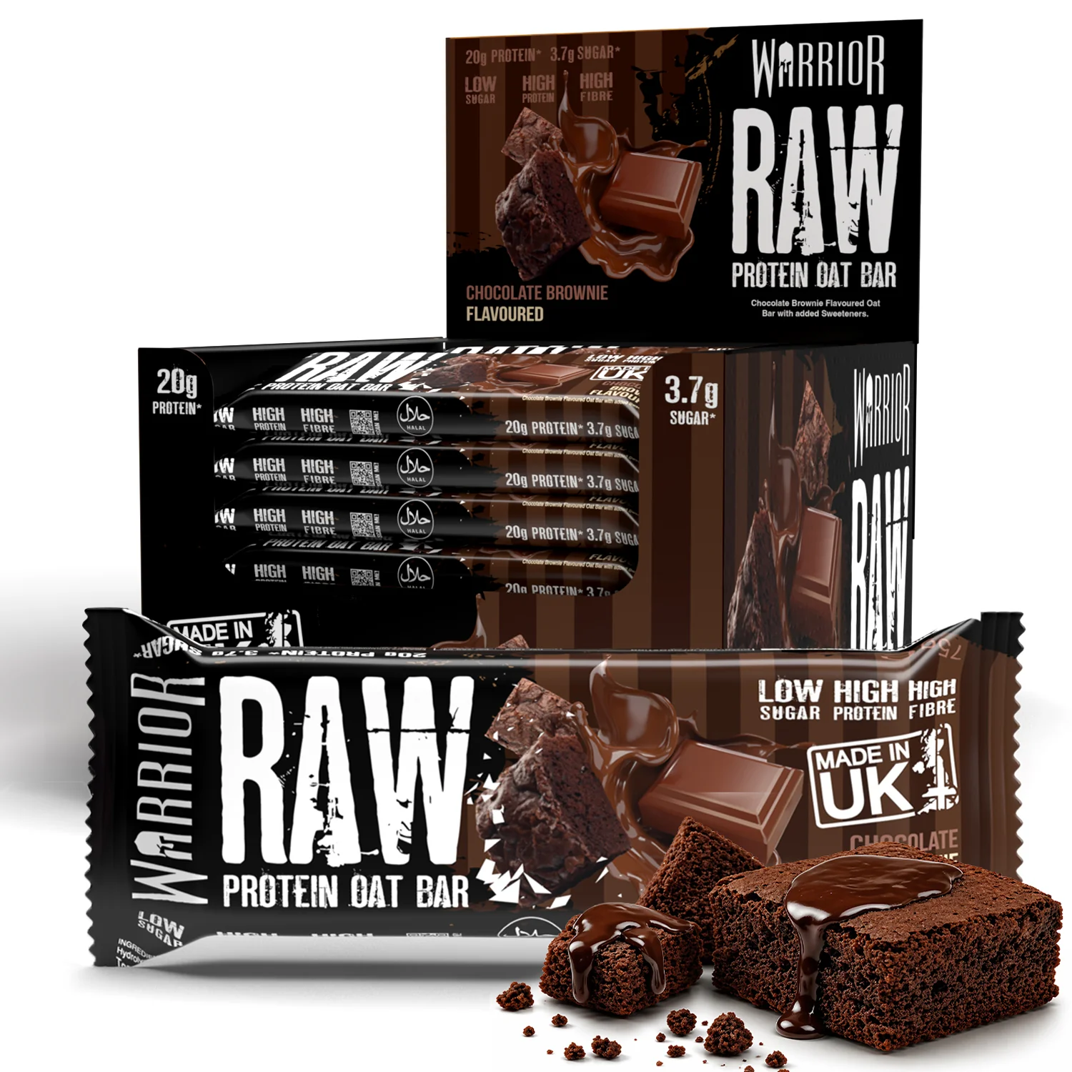Warrior RAW Protein Bar - 24 x 75g Bars - Image 18