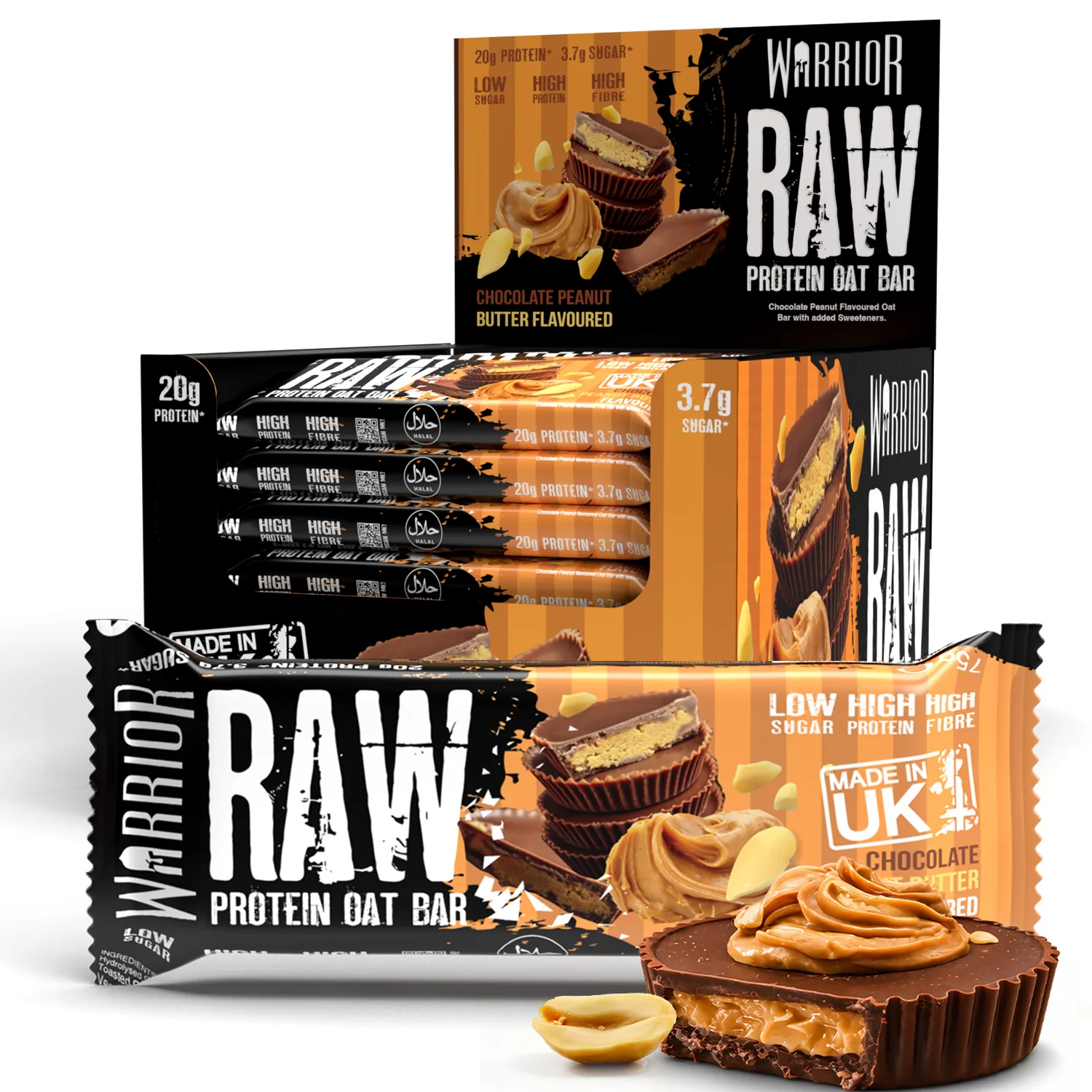 Warrior RAW Protein Bar - 24 x 75g Bars - Image 19