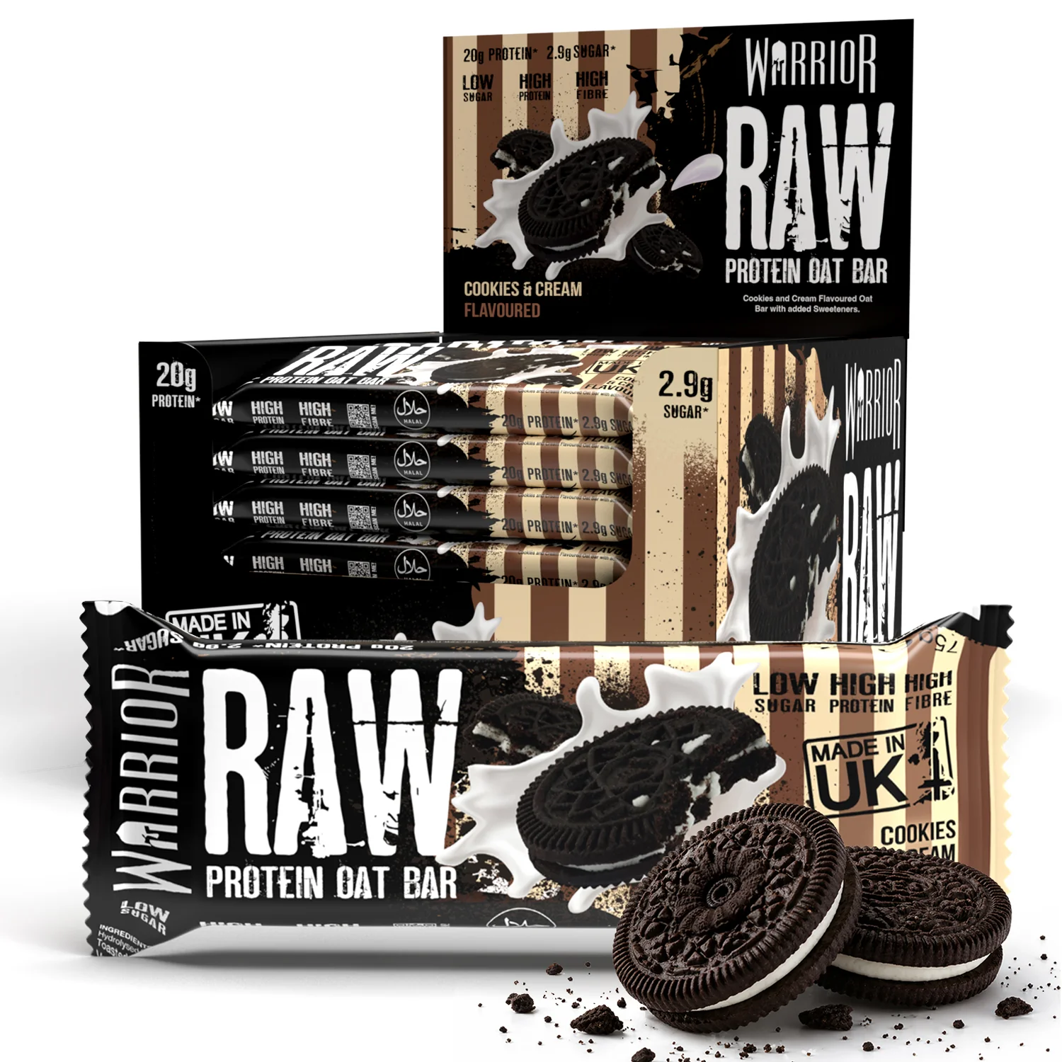 Warrior RAW Protein Bar - 24 x 75g Bars - Image 20