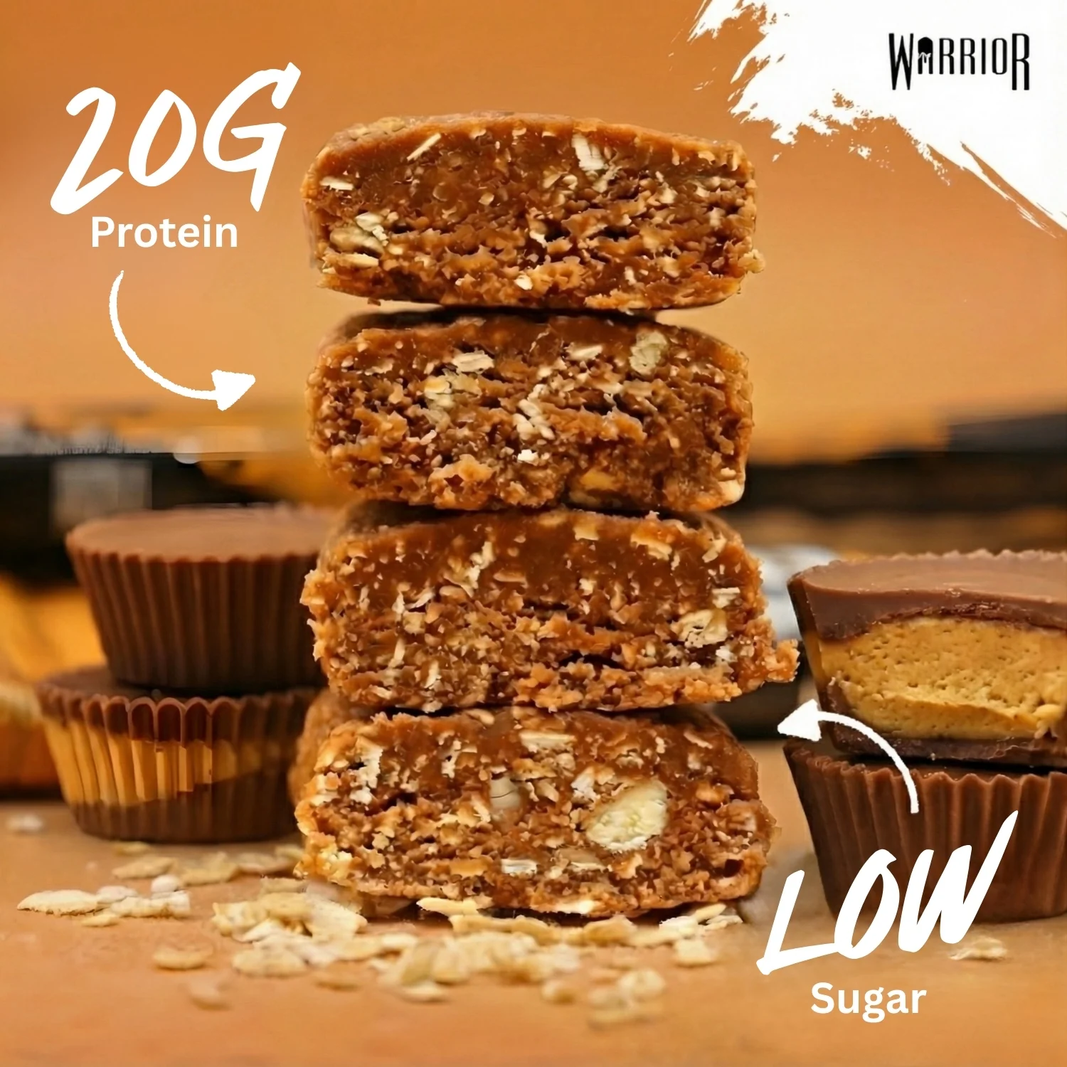 Warrior RAW Protein Bar - 24 x 75g Bars - Image 7