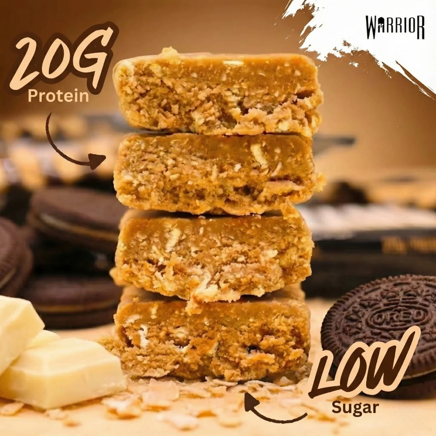 Warrior RAW Protein Bar - 24 x 75g Bars - Image 9