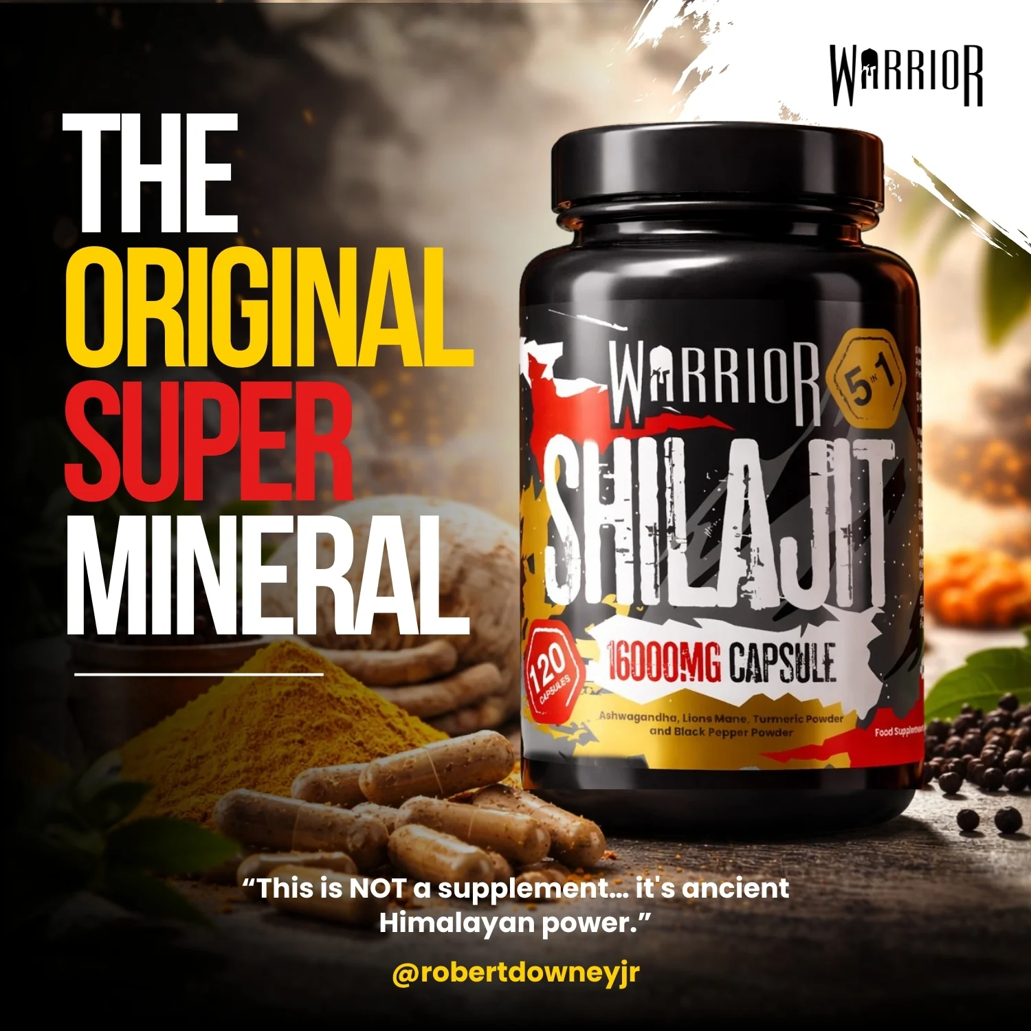 Warrior SHILAJIT Capsules - 120 Caps - Image 5