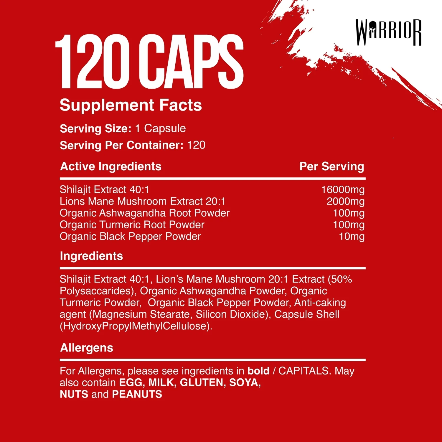 Warrior SHILAJIT Capsules - 120 Caps - Image 6